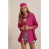 3900 Oversize Uzun Basic Gömlek - Koyu Pembe 90110 3900 Oversize Uzun Basic Gömlek - Koyu Pembe 90110