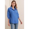 3900 Oversize Uzun Basic Gömlek - B.Mavi 90295 3900 Oversize Uzun Basic Gömlek - B.Mavi 90295