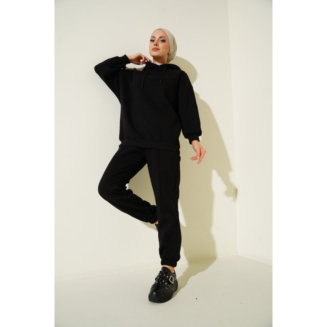 55434 Oversize Eşofman Takımı - Siyah 90645 55434 Oversize Eşofman Takımı - Siyah 90645