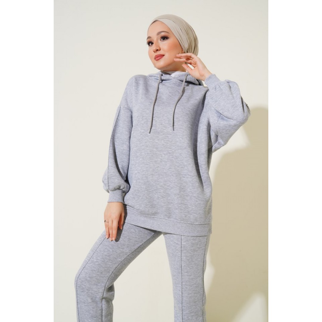 55434 Oversize Eşofman Takımı - Gri 90646 55434 Oversize Eşofman Takımı - Gri 90646