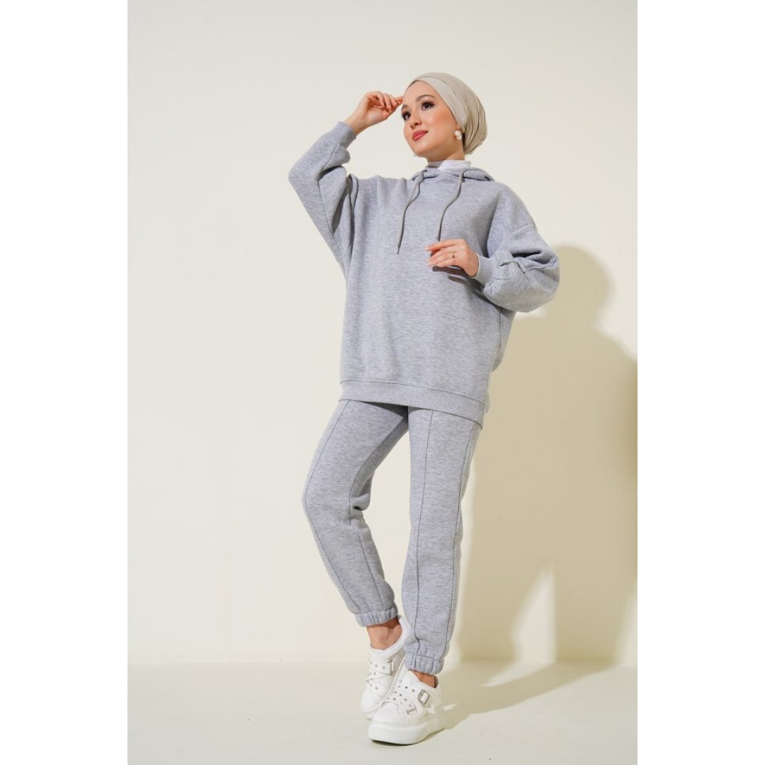 55434 Oversize Eşofman Takımı - Gri 90646 55434 Oversize Eşofman Takımı - Gri 90646