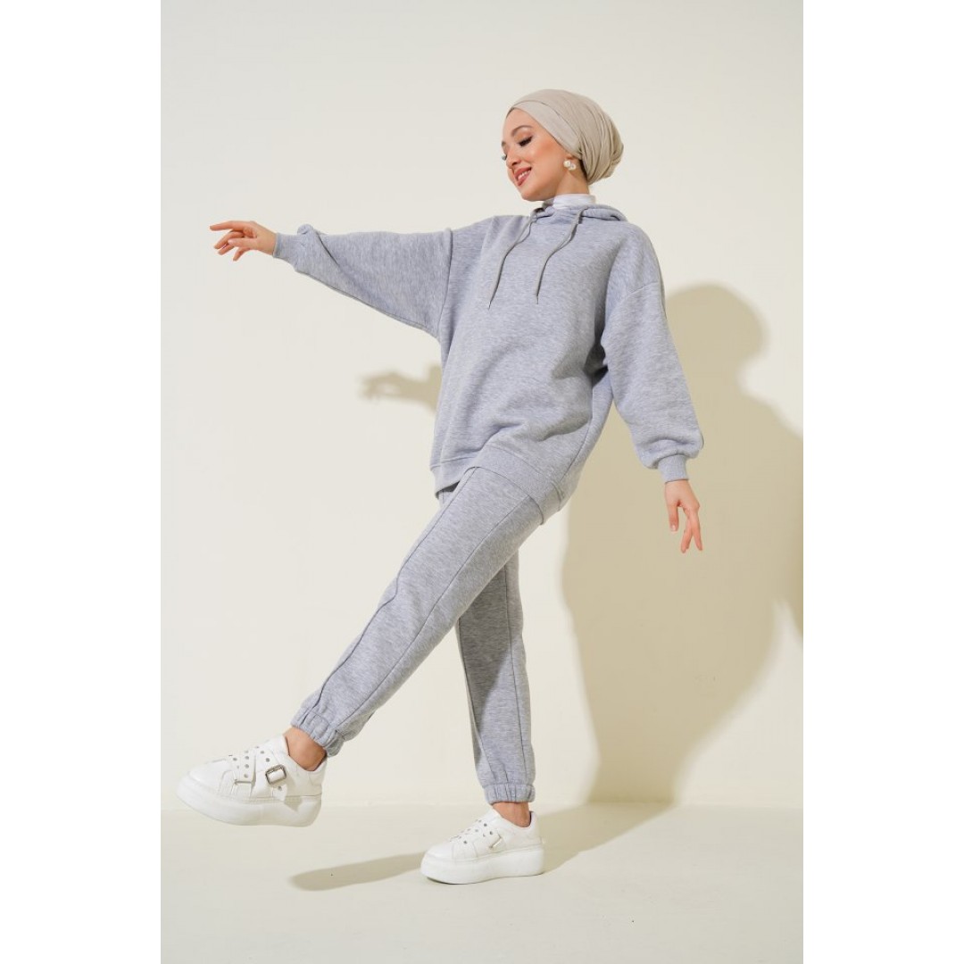 55434 Oversize Eşofman Takımı - Gri 90646 55434 Oversize Eşofman Takımı - Gri 90646