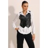 6790 Suni Deri Yelek - Siyah 90728