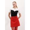 4314 Büzgülü Basic Tişört - Siyah - 93785 4314 Büzgülü Basic Tişört - Siyah - 93785