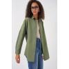3900 Oversize Uzun Basic Gömlek - A.Haki 144774 3900 Oversize Uzun Basic Gömlek - A.Haki 144774