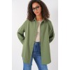 3900 Oversize Uzun Basic Gömlek - A.Haki 144774 3900 Oversize Uzun Basic Gömlek - A.Haki 144774