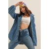 0662 Denim Balon Kollu Kot Ceket - Mavi 144779 0662 Denim Balon Kollu Kot Ceket - Mavi 144779
