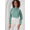 0418 Pencere Detaylı Bluz - Su Yeşili 144807 0418 Pencere Detaylı Bluz - Su Yeşili 144807