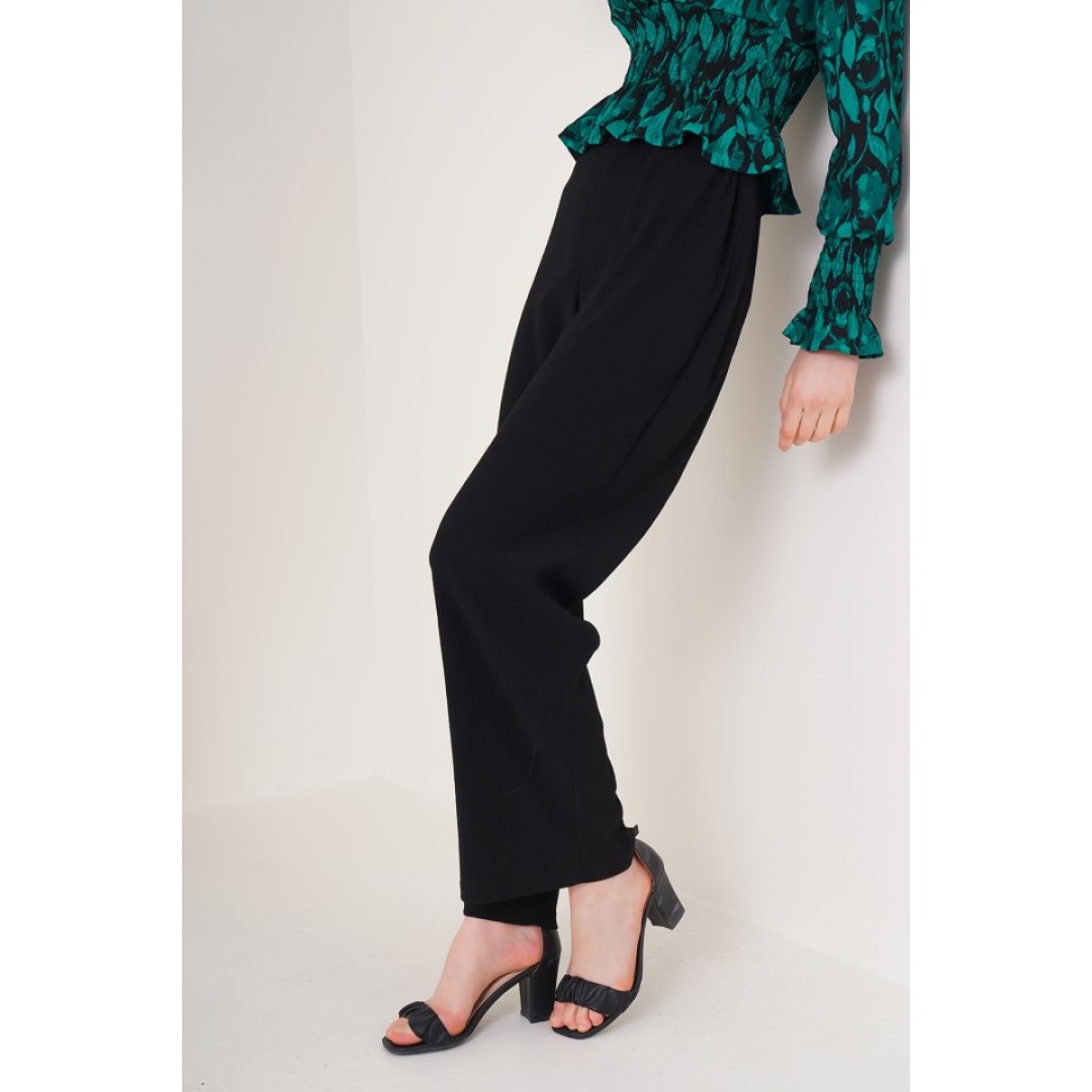 6543 Örme Pantolon - Siyah 144816