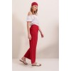 6543 Örme Pantolon - Kırmızı 144819