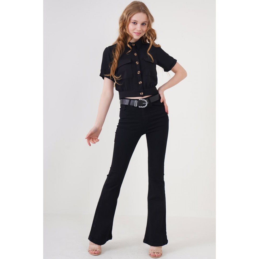 0663 Crop Ceket - Siyah 144830 0663 Crop Ceket - Siyah 144830