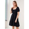 2351 Kloş Poplin Elbise - Siyah 144837 2351 Kloş Poplin Elbise - Siyah 144837