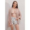 5862 Örme Kimono - Bej - 144941 5862 Örme Kimono - Bej - 144941