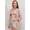 5862 Örme Kimono - Bej - 144941 5862 Örme Kimono - Bej - 144941