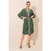 5865 Nakışlı Örme Uzun Kimono - Zümrüt Yeşili - 144945 5865 Nakışlı Örme Uzun Kimono - Zümrüt Yeşili - 144945