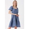 2351 Kloş Poplin Elbise - İndigo 144973 2351 Kloş Poplin Elbise - İndigo 144973