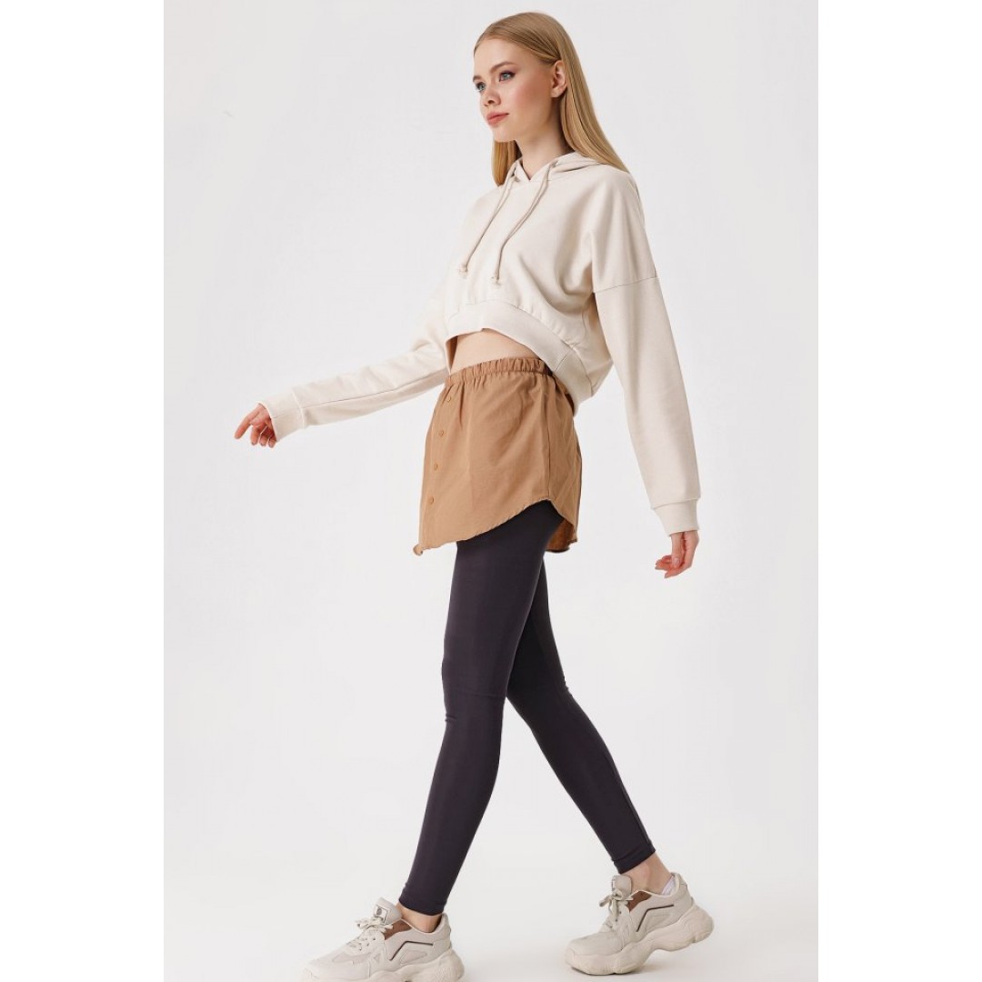 1888 Sweatshirt Ve Kazak Altı Gömlek Etek - Camel 144983 1888 Sweatshirt Ve Kazak Altı Gömlek Etek - Camel 144983