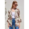 5862 Örme Kimono - Haki - 144985 5862 Örme Kimono - Haki - 144985