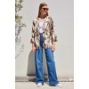 5862 Örme Kimono - Haki - 144985 5862 Örme Kimono - Haki - 144985