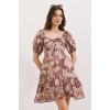 2351 Kloş Poplin Elbise - D.Gül Kurusu 145005
