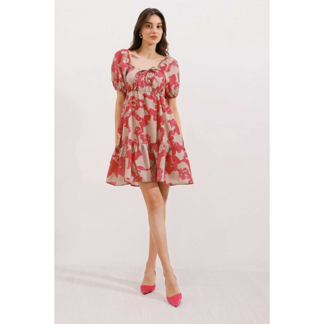 2351 Kloş Poplin Elbise - D. Fuşya 145008 2351 Kloş Poplin Elbise - D. Fuşya 145008