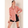 3900 Oversize Uzun Basic Gömlek - Taba 145026