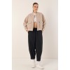 0688 Çift Cepli Bomber Ceket - Bej 145033