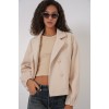 9117 Kruvaze Yaka Crop Ceket - Bej 145038 9117 Kruvaze Yaka Crop Ceket - Bej 145038