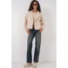 9117 Kruvaze Yaka Crop Ceket - Bej 145038 9117 Kruvaze Yaka Crop Ceket - Bej 145038