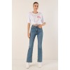 4312 Nakışlı Oversize Tişört - Beyaz - 145039 4312 Nakışlı Oversize Tişört - Beyaz - 145039