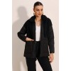 5182 Peluş Detaylı Oversize Şişme Mont - Siyah - 145063 5182 Peluş Detaylı Oversize Şişme Mont - Siyah - 145063