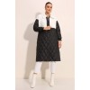 5185 Uzun Oversize Şişme Mont - Beyaz - 145065 5185 Uzun Oversize Şişme Mont - Beyaz - 145065