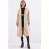 Krem Oversize Geniş Kesim Yünlü Uzun Kaşe Kaban 9113 145069 Krem Oversize Geniş Kesim Yünlü Uzun Kaşe Kaban 9113 145069
