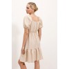 2351 Kloş Poplin Elbise - Krem 145113 2351 Kloş Poplin Elbise - Krem 145113
