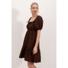2351 Kloş Poplin Elbise - A.Kahve 145115 2351 Kloş Poplin Elbise - A.Kahve 145115