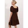 2351 Kloş Poplin Elbise - A.Kahve 145115 2351 Kloş Poplin Elbise - A.Kahve 145115