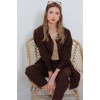 Kahverengi Oversize Keten Alt Üst Takım 6622 145131 Kahverengi Oversize Keten Alt Üst Takım 6622 145131