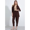 Kahverengi Oversize Keten Alt Üst Takım 6622 145131 Kahverengi Oversize Keten Alt Üst Takım 6622 145131