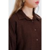 Kahverengi Oversize Keten Alt Üst Takım 6622 145131 Kahverengi Oversize Keten Alt Üst Takım 6622 145131
