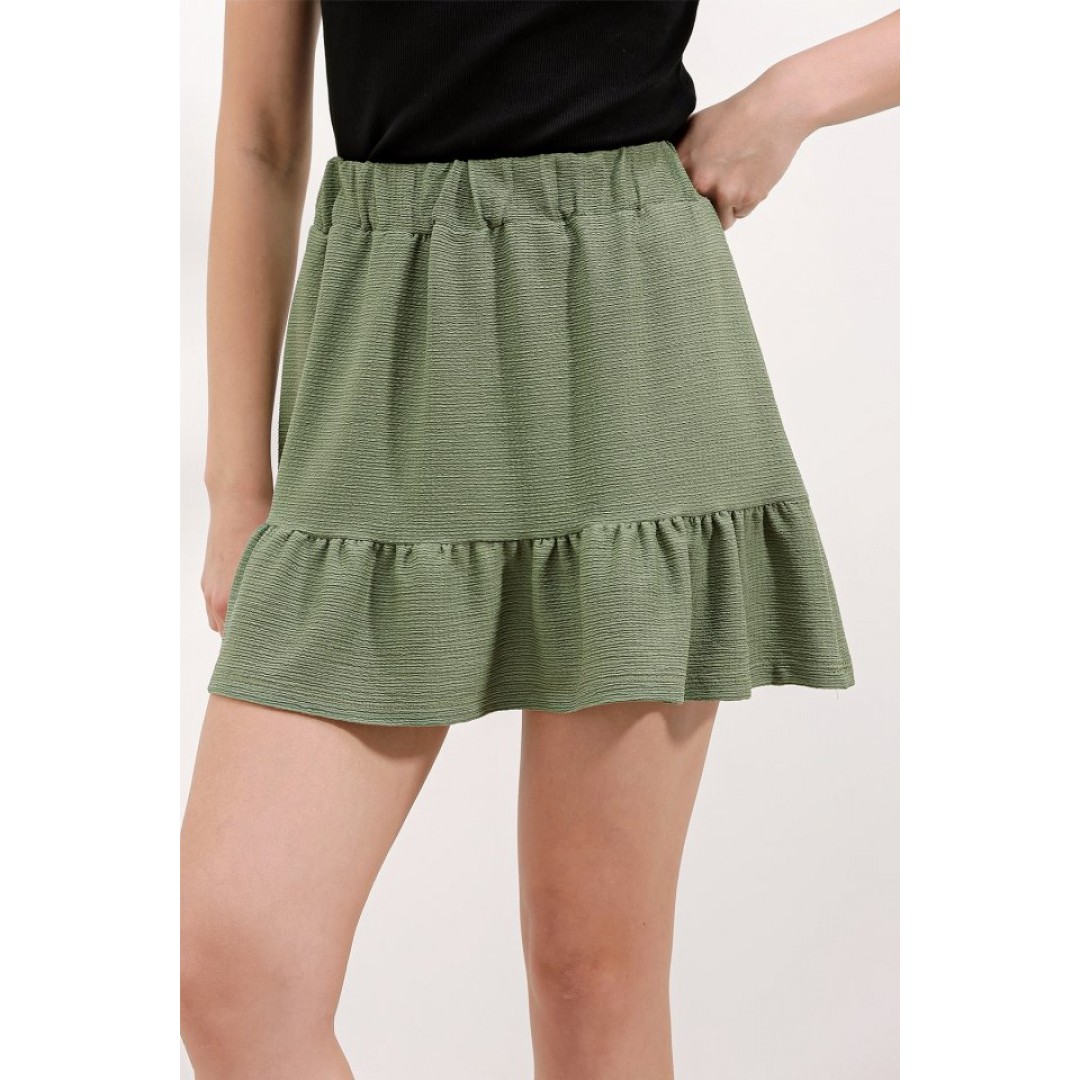 1884 Örme Mini Etek - Çağla 145143 1884 Örme Mini Etek - Çağla 145143