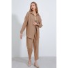 Camel Oversize Keten Alt Üst Takım 6622 145150