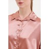 3985 Oversize Saten Gömlek - Camel 145164 3985 Oversize Saten Gömlek - Camel 145164