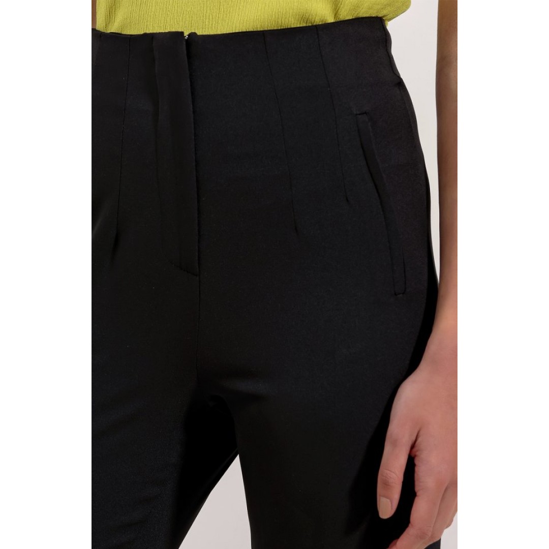 Siyah Yüksek Bel Kumaş Pantolon 6650 145179 Siyah Yüksek Bel Kumaş Pantolon 6650 145179