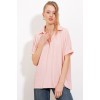 Pudra Oversize Polo Yaka Örme Bluz 0486 145207 Pudra Oversize Polo Yaka Örme Bluz 0486 145207