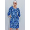Saks Gül Desenli Midi Elbise 2477 145226 Saks Gül Desenli Midi Elbise 2477 145226