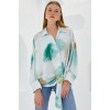 Yeşil Ekru Oversize Dökümlü Saten Gömlek 907 145278 Yeşil Ekru Oversize Dökümlü Saten Gömlek 907 145278