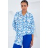 Mavi Beyaz Desenli Oversize Saten Gömlek 3985 145286 Mavi Beyaz Desenli Oversize Saten Gömlek 3985 145286