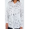 Siyah Beyaz Desenli Oversize Saten Gömlek 3985 145287 Siyah Beyaz Desenli Oversize Saten Gömlek 3985 145287