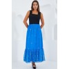 Saks Desenli Şifon Etek 8010 145292