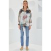 Hardal Ekru Oversize Dökümlü Saten Gömlek 907 - 145294 Hardal Ekru Oversize Dökümlü Saten Gömlek 907 - 145294